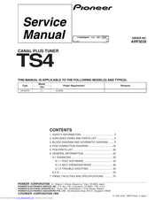 Pioneer TS4 Service Manual