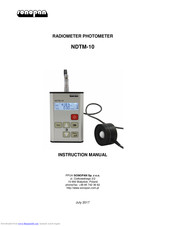 SONOPAN NDTM-10 Instruction Manual