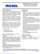 Micrel MIC45208 Manual