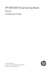 HP VSR1000 Security Configuration Manual