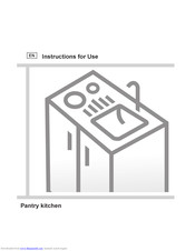 Gorenje Pantry kitchen Instructions For Use Manual
