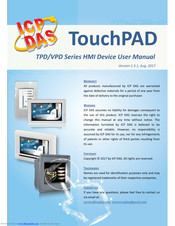 ICP DAS USA TouchPAD VPD-142N User Manual