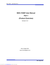 Microdigital MDC-i7260F User Manual