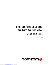 TomTom golfer 2 SE User Manual