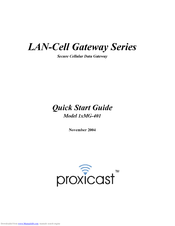 Proxicast 1xMG-401 Quick Start Manual