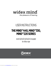 Widex m4-X User Instructions