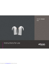 oticon sensei BTE312 Instructions For Use Manual