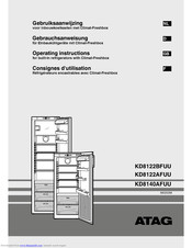 Atag KD8122AFUU Operating Instructions Manual