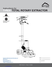 Mytee T-REX Instructions Manual