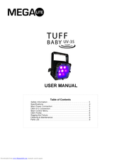 Mega Lite TUFF BABY UV-35 User Manual