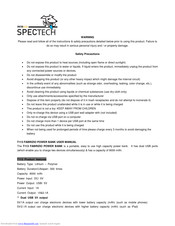 Spector&Co T113 FABRIZIO User Manual