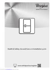Whirlpool BSNF 8451 OX AQUA Use And Care And Installation Manual
