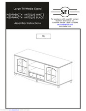 SEI MS070300TX Assembly Instruction Manual