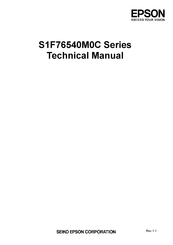 Epson S1F76540M0C Series Technical Manual