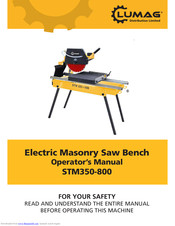 Lumag STM350-800 Operator's Manual