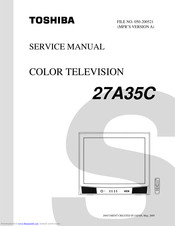 Toshiba 27A35C Service Manual