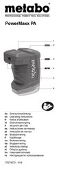 Metabo PowerMaxx PA Operating Instructions Manual