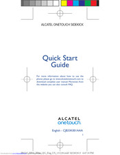 Alcatel BP66 Quick Start Manual