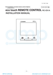 Mitsubishi Electric RC-EX1A Installation Manual