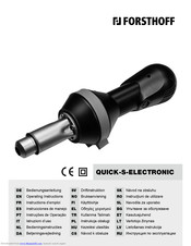 Forsthoff QUICK-S-ELECTRONIC Operating Instructions Manual