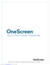 OneScreen h3-65 unit Quick Start Manual