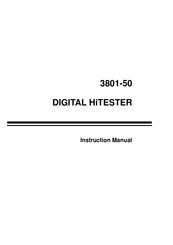 Hioki 3801-50 Instruction Manual