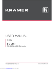 Kramer FC-70R User Manual