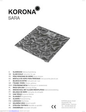 Korona sara Instructions For Use Manual