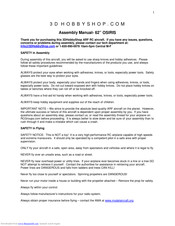 3D Hobby Shop 62 inch OSIRIS Assembly Manual