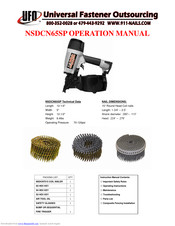 UFO NSDCN65SP Operation Manual