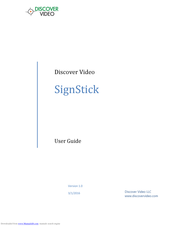 Discover Video SignStick User Manual