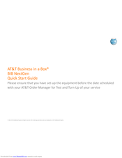 AT&T Business in a Box BIB NextGen Quick Start Manual