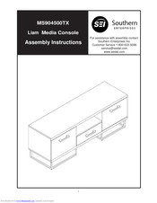 SEI MS904500TX Assembly Instructions Manual