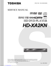Toshiba HD-XA2KN Service Manual