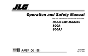 JLG 800AJ Operation And Safety Manual