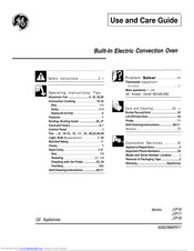 GE JTP16 Use And Care Manual
