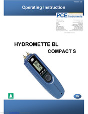 PCE Instruments COMPACT S Operating	 Instruction