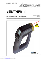 Gossen MetraWatt METRATHERM Operating Instructions Manual