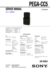 Sony PEGA-CC5 Service Manual