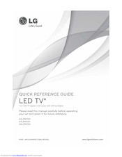 LG 42LP870H Quick Reference Manual