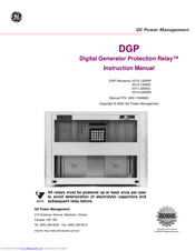 GE DGP Instruction Manual