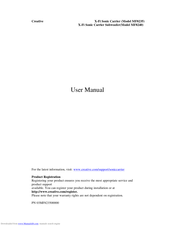 Creative Sonic Carrier MF8240 User Manual