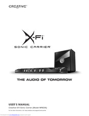 Creative Sonic Carrier MF8235 User Manual