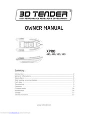3d XPRO 589 Owner's Manual