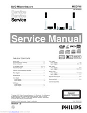 Philips MCD715 Series Service Manual