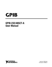 National Instruments GPIB-232 User Manual