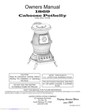 United States Stove Company 1869 Caboose Potbelly Owner's Manual