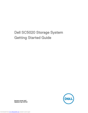Dell SC5020 Getting Started Manual