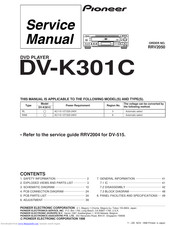 Pioneer DV-K301C Service Manual
