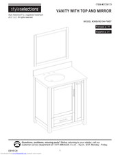 Style selections 36BV90194-PW07 Assebly Instructions